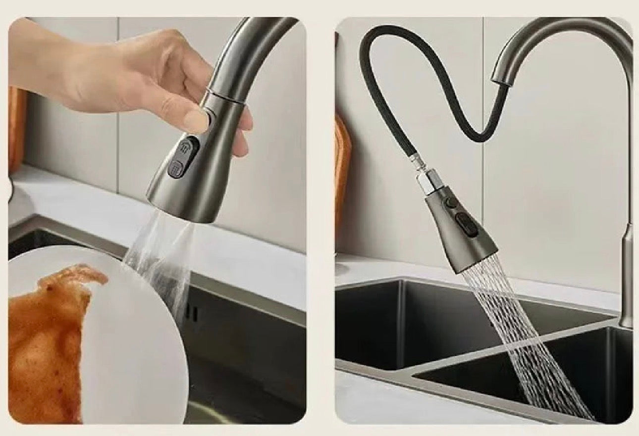 Cabezal de grifo extraíble universal para cocina – 3 modos de chorro