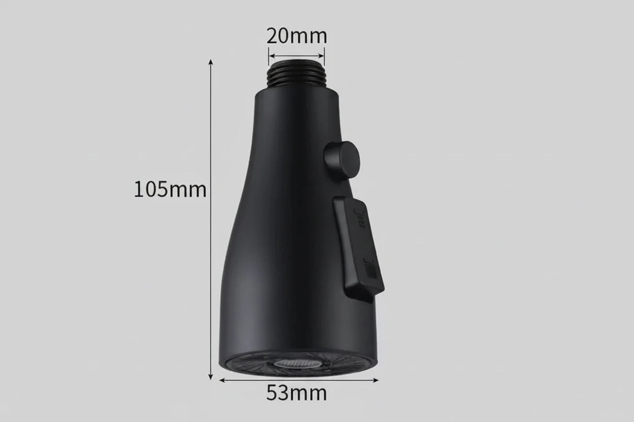 Cabezal de grifo extraíble universal para cocina – 3 modos de chorro