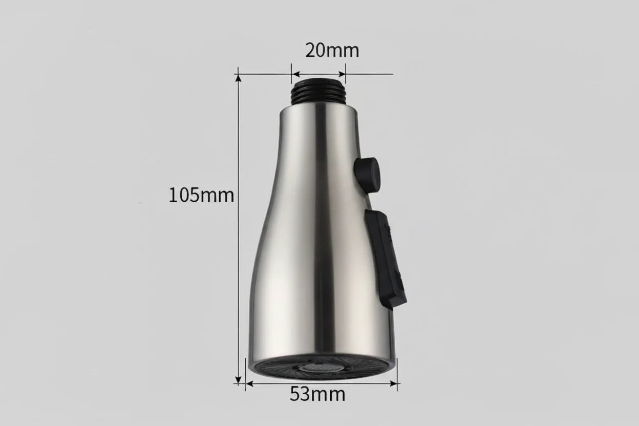 Cabezal de grifo extraíble universal para cocina – 3 modos de chorro