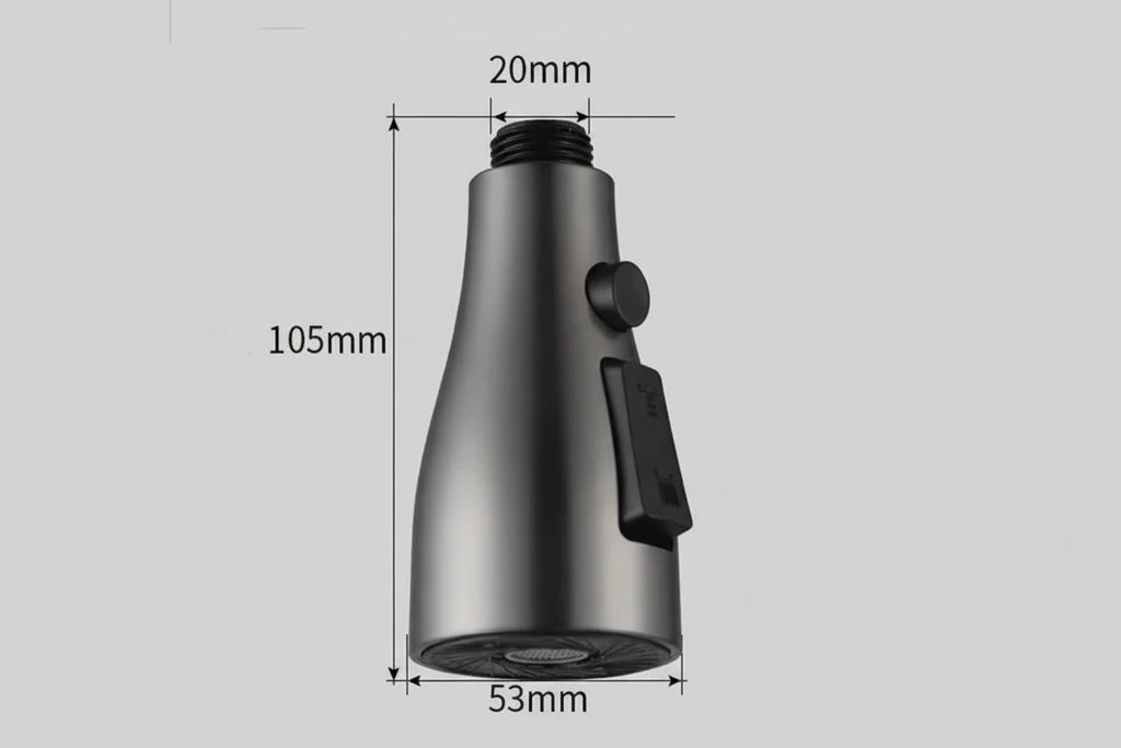 Cabezal de grifo extraíble universal para cocina – 3 modos de chorro