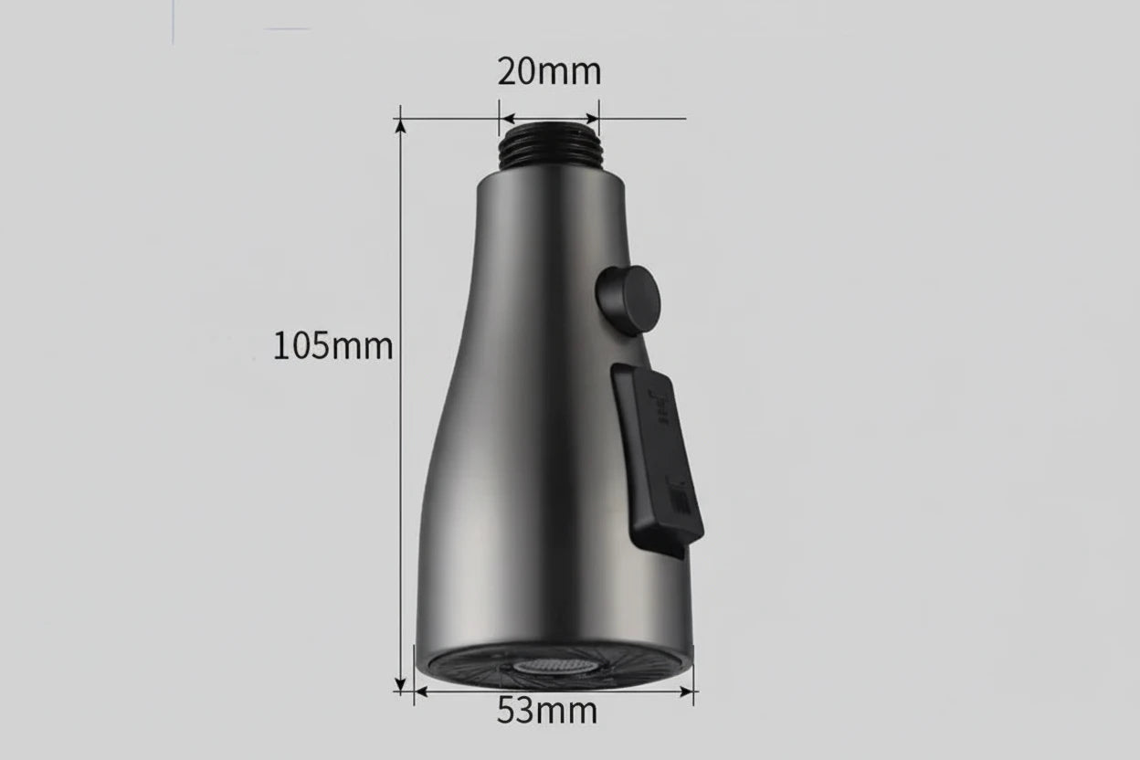 Cabezal de grifo extraíble universal para cocina – 3 modos de chorro