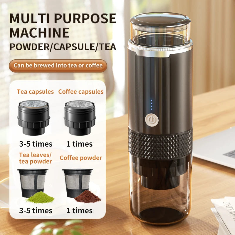 “Cafetera Portátil JFBONIN CM-1999 – Compacta, Segura y Fácil de Usar para Café en Cualquier Lugar