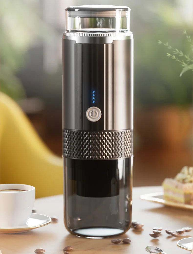 “Cafetera Portátil JFBONIN CM-1999 – Compacta, Segura y Fácil de Usar para Café en Cualquier Lugar