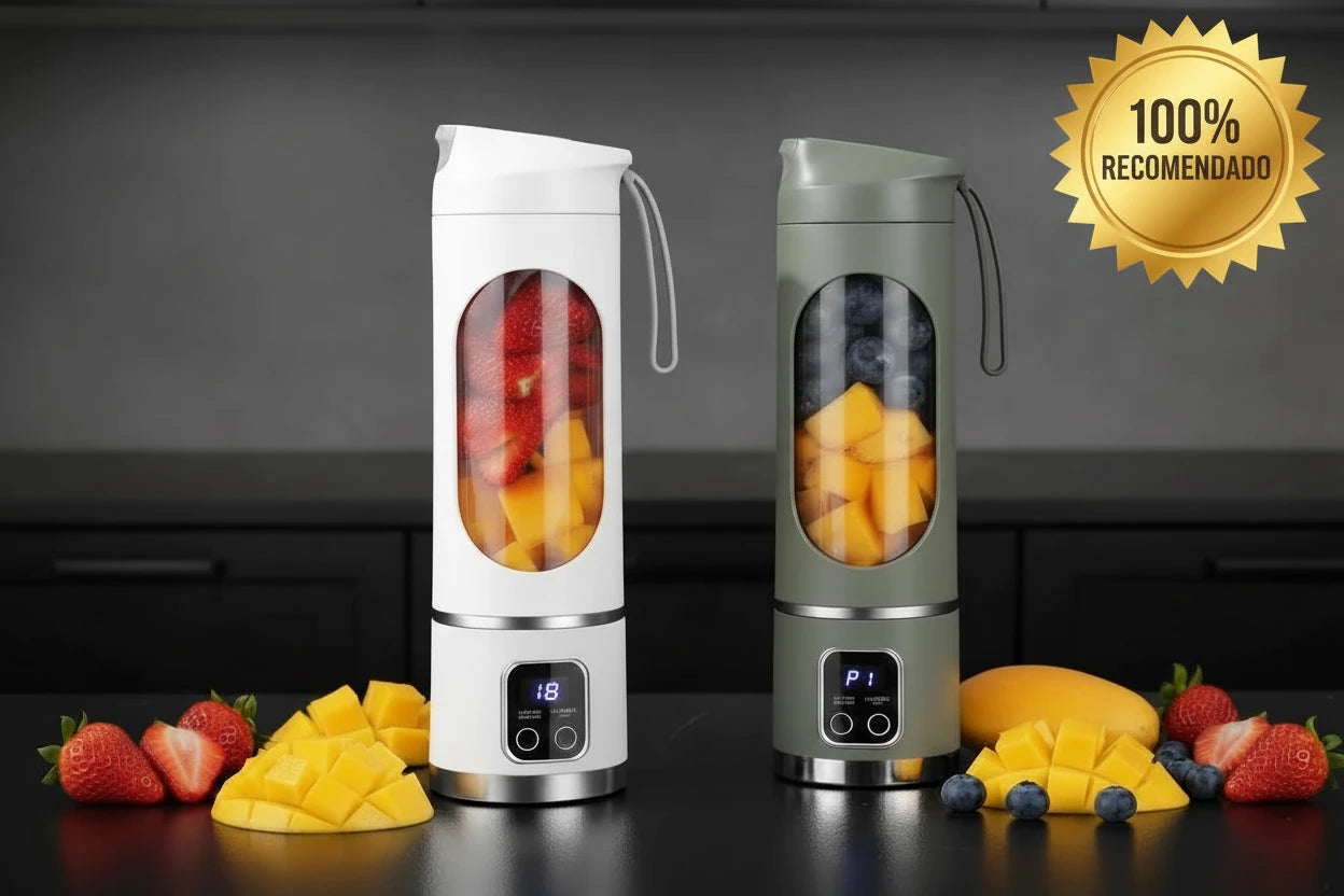 Batidora Portátil USB 450ml – Licuadora de 12 Cuchillas para Smoothies, Batidos y Zumos
