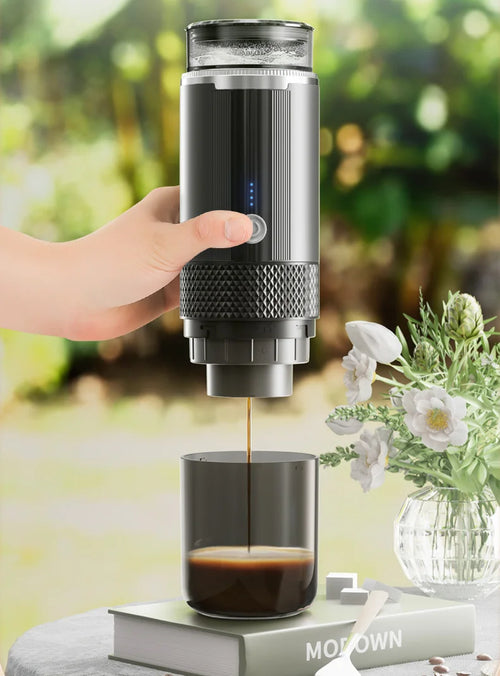Cafetera Portátil JFBONIN CM-1999 – Compacta, Segura y Fácil de Usar para Café en Cualquier Lugar