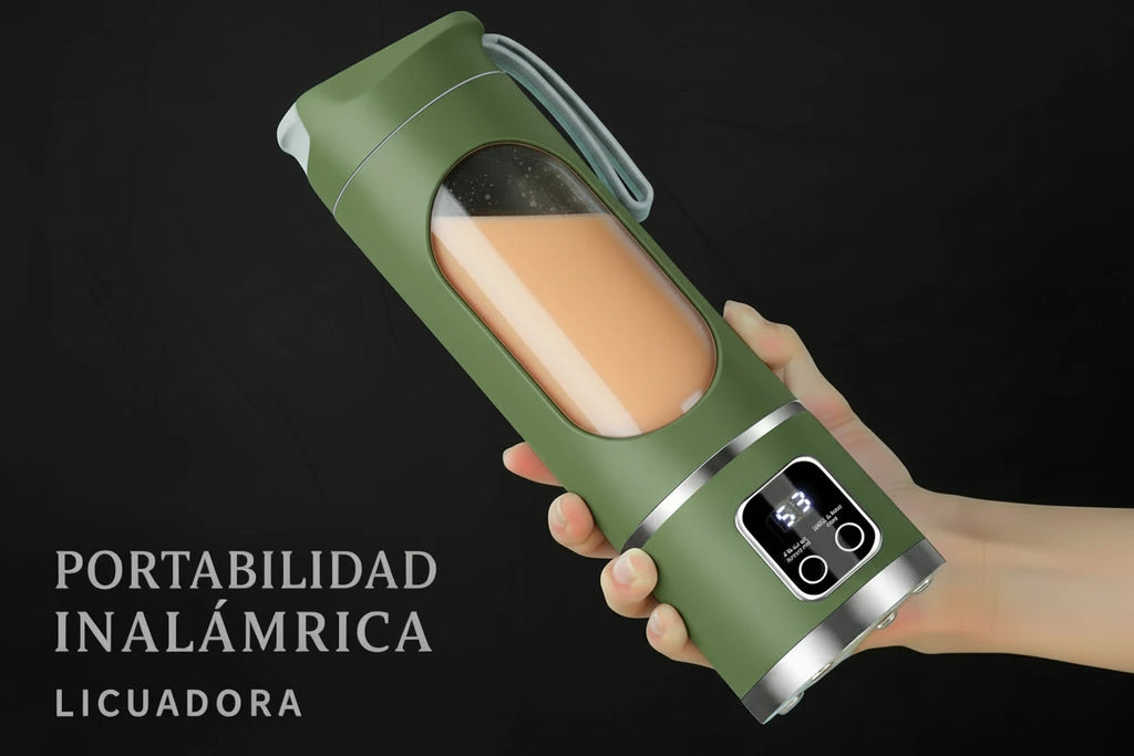 Batidora Portátil USB 450ml – Licuadora de 12 Cuchillas para Smoothies, Batidos y Zumos