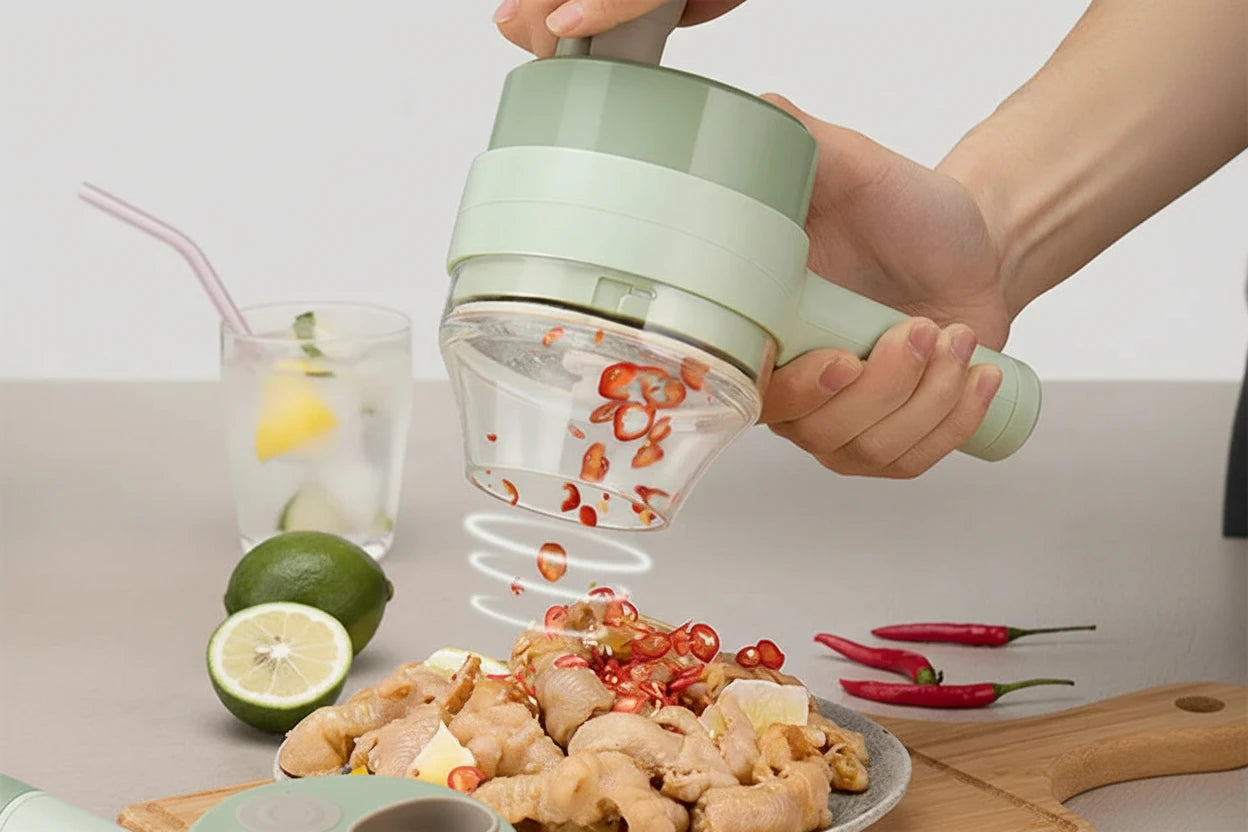 Cortador multifuncional 4 en 1 - Acero inoxidable